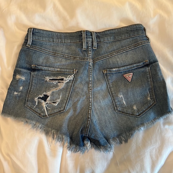 Pineapple embroidered Guess Jean Shorts. Super cute! - Picture 4 of 5
